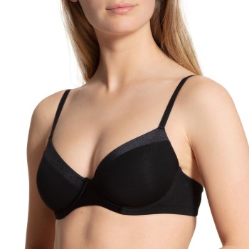 Calida BH Cate Underwire Padded Bra Sort bomuld D 75 Dame
