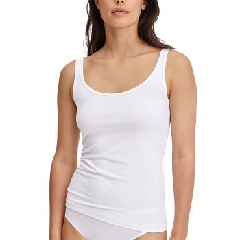 Calida Essential Cotton Tank Top Hvid bomuld Medium Dame