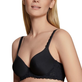 Se Calida Bh Natural Comfort Lace Bra Sort polyamid C 75 Dame ved Timarco