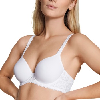 Calida BH Natural Comfort Lace Bra Hvid polyamid E 70 Dame