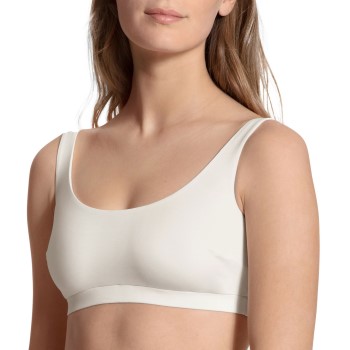 Calida BH Natural Skin Soft Bra Hvid Large Dame