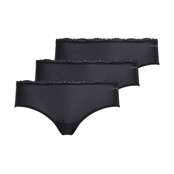 Calvin Klein Trusser 3P Boyshorts Hipster Sort polyamid Small Dame