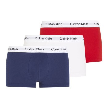 Calvin Klein 3P Cotton Stretch Low Rise Trunks Flerfarvet bomuld X-Small Herre