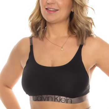 Calvin Klein BH Icon Unlined Bralette Sort bomuld X-Small Dame