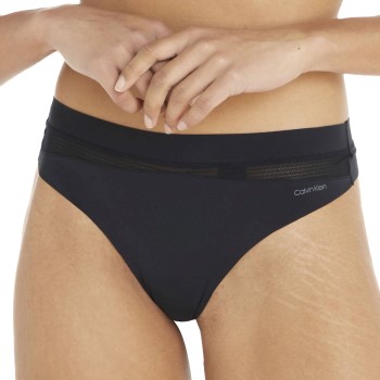 Calvin Klein Trusser Infinite Flex Thong Sort X-Small Dame
