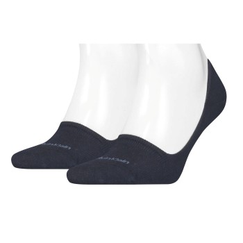 Calvin Klein Legwear Calvin Klein Strømper 2P Lucca No Show Sock Marineblå Str 39/42 Herre