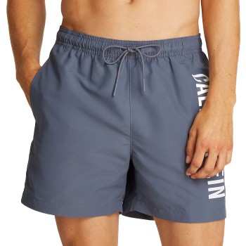 Calvin Klein Badebukser Medium Swim Shorts Intense Power Grå polyester 4XL Herre