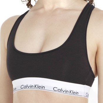 Calvin Klein BH 2P Modern Cotton Bralette D1 Sort Small Dame