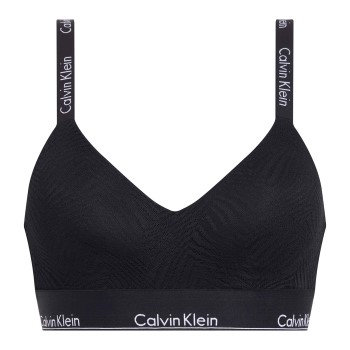 Calvin Klein Bh Modern Lace Lightly Lined Bralette Sort polyamid Large Dame