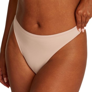 Calvin Klein Trusser Perfectly Fit Basic Thong Beige X-Large Dame