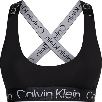 Calvin Klein BH Sport Active Icon Medium Support Bra Sort Large Dame