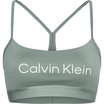 Calvin Klein BH Sport Essentials Low Support Bra Blå polyester Large Dame