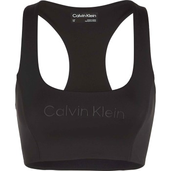 Calvin Klein BH Sport Medium Support Sports Bra Sort Large Dame