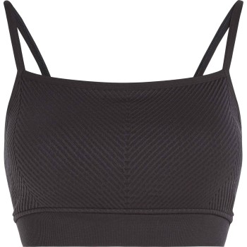 Calvin Klein BH Sport Seamless Medium Impact Bra Sort polyester Small Dame