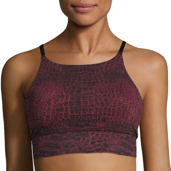 Casall BH Hot Yoga Sports Bra Rød Mønster  Large Dame