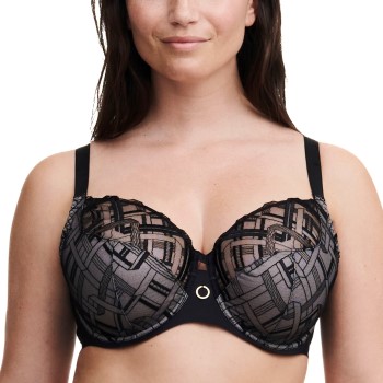 Chantelle BH Corsetry Underwired Very Covering Bra Sort E 90 Dame