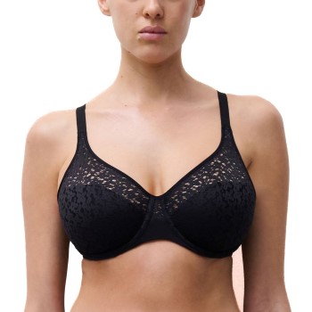 Chantelle Bh EasyFeel Norah Underwired Bra Sort nylon B 75 Dame