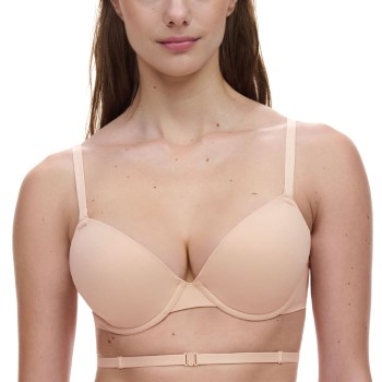 Chantelle BH EasyFeel Open Back T-shirt Bra Beige Medium Dame