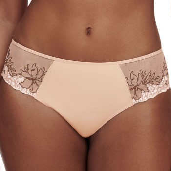 Chantelle Trusser Pulp Revealing Standard Waist Shorty Sort m Beige polyester 44 Dame