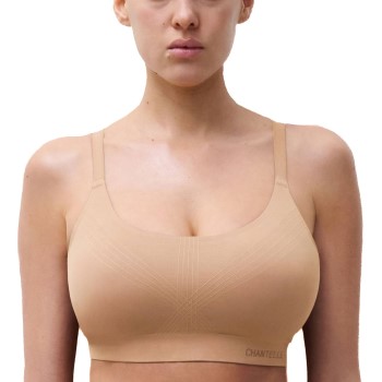 Chantelle BH Smooth Comfort Wirefree Support Bralette Lysbrun  Large Dame