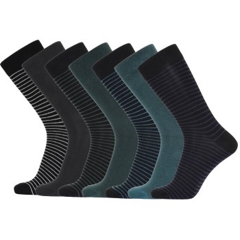 Claudio Strømper 7P Organic Cotton Socks Flerfarvet Str 40/47 Herre