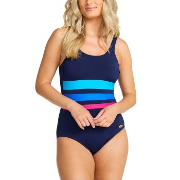 Damella Annabella Chlorine Resistent Swimsuit Marine/Blå polyester 48 Dame