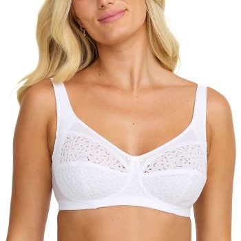 Damella BH Classic Soft Lace Bra Hvid E 80 Dame