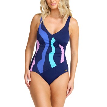 Damella Julia Basic Swimsuit Rosa/Blå 54 Dame