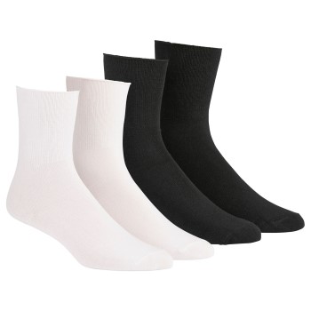 Damella Strømper 2P Seamless Socks Sort/Hvid Str 39/42 Dame