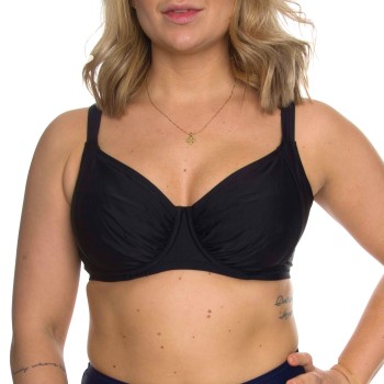 Damella Sophia Basic Underwired Bikini Bra Sort polyester C 38 Dame