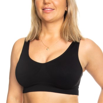 Decoy BH Bra Top Wide Straps Sort polyamid Small Dame