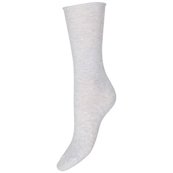 Decoy Strømper Thin Comfort Top Socks Lysegrå Strl 37/41 Dame