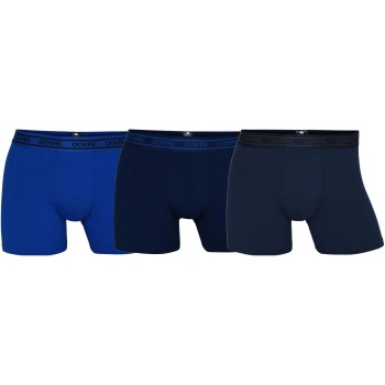 Dovre 3P Bamboo Boxer Tights Blå Large Herre