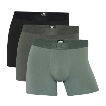 Dovre 3P Bamboo Boxer Tights Sort/Grøn Large Herre