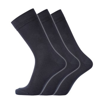 Dovre Strømper 3P Cotton No-Elastic Socks Marineblå Str 40/45 Herre