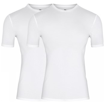 Dovre 2P Organic Cotton T-shirt Hvid økologisk bomuld Large Herre
