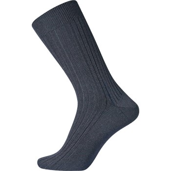 Egtved Strømper Wool Broadrib Sock Marineblå uld Str 38/40