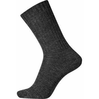Egtved Strømper Wool Ribbed Sock Mørkgrå  Str 40/45