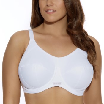 Elomi BH Energise Sports Bra Hvid nylon G 85 Dame