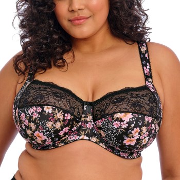 Elomi Bh Morgan Banded Bra Sort blomstret I 85 Dame