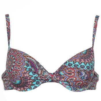 Esprit Fraser Beach Padded Bra Bikini Turkis Mønster B 75 Dame