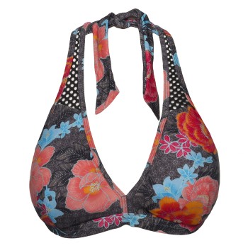 Esprit Peony Beach 2 Padded Halterneck Bikini Brun mønstret C 36 Dame