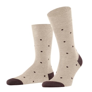 Falke Strømper Dot Socks Beige bomuld Str 47/50 Herre