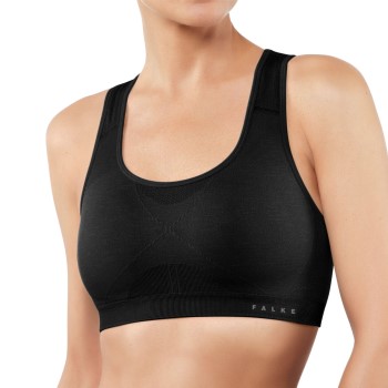 Falke BH Women Madison Low Support Sports Bra Sort polyamid Large Dame