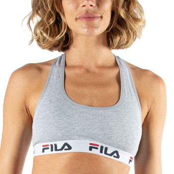 FILA BH Urban Women Sports Bra Grå bomuld Large Dame