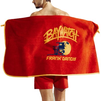 Frank Dandy 2P Baywatch Beach Towel Rød bomuld One Size