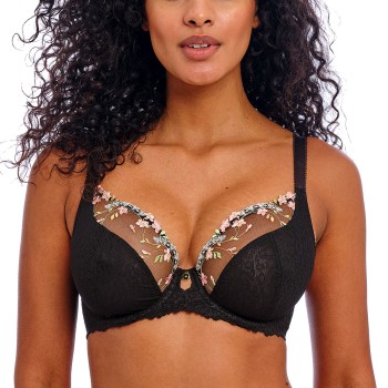 Freya BH Love-Haze Plunge Bra Sort F 75 Dame