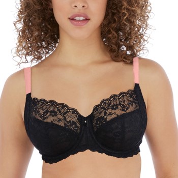 Freya BH Offbeat Undewired Side Support Bra Sort K 70 Dame