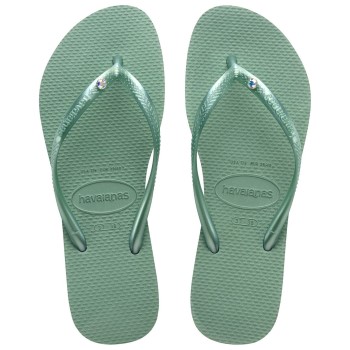 Havaianas Slim Crystal SW II Sort Str 37/38 Dame
