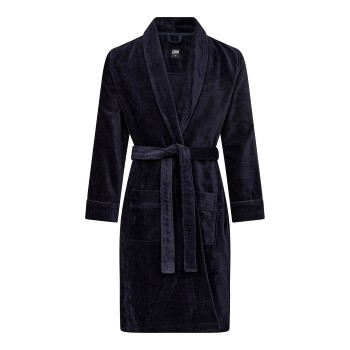 JBS Bath Robe Marineblå bomuld Large Herre